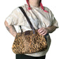 90’s Faux Fur Leopard Shoulder Bag