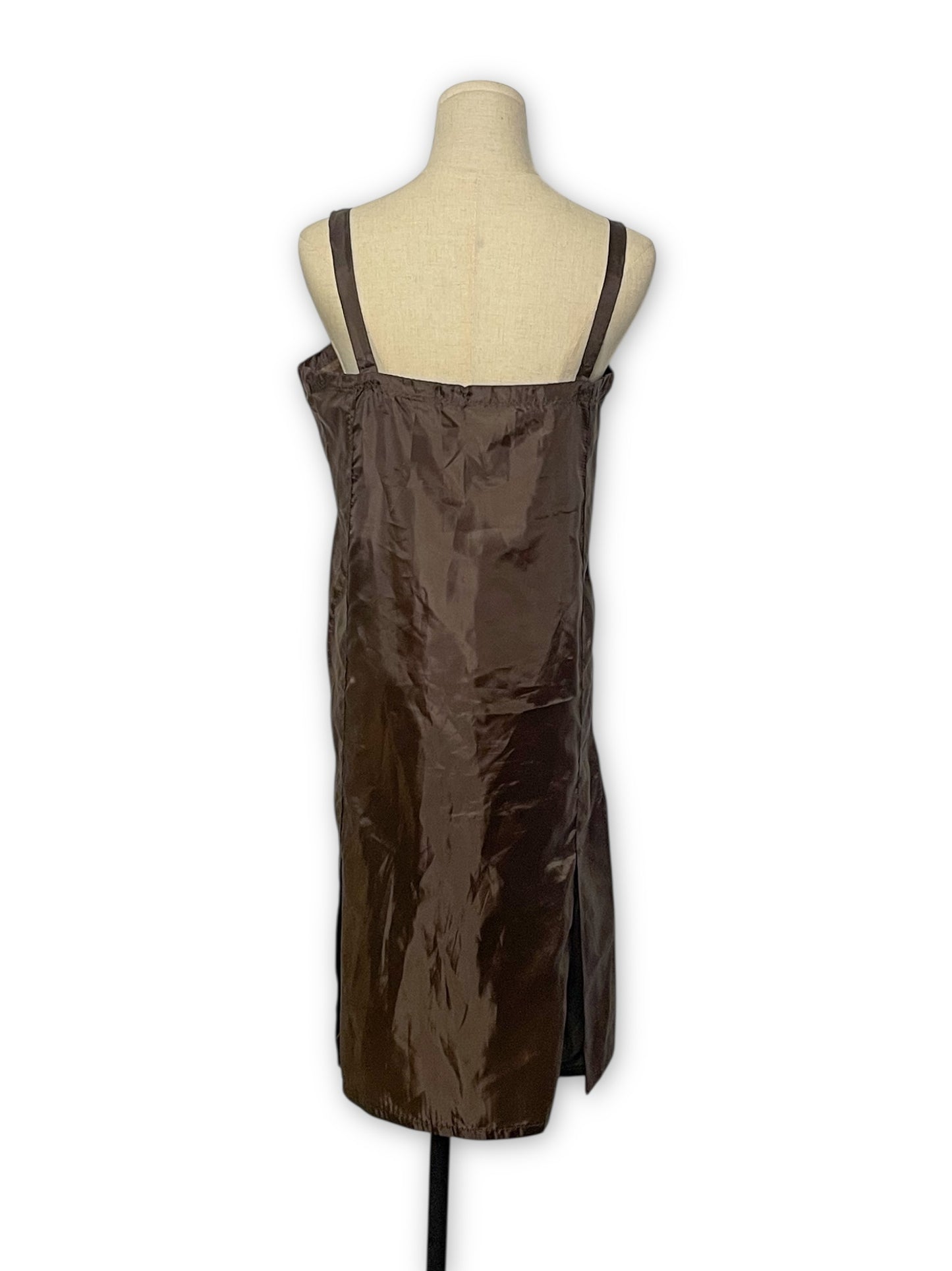 Vintage Brown Slip Dress (M)
