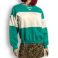 90’s Altitude Turquoise and White Retro Sweatshirt (M)