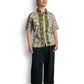 90’s/Y2K White Graphic Print Button Down Shirt (M/L)