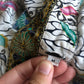 90’s/Y2K White Graphic Print Button Down Shirt (M/L)
