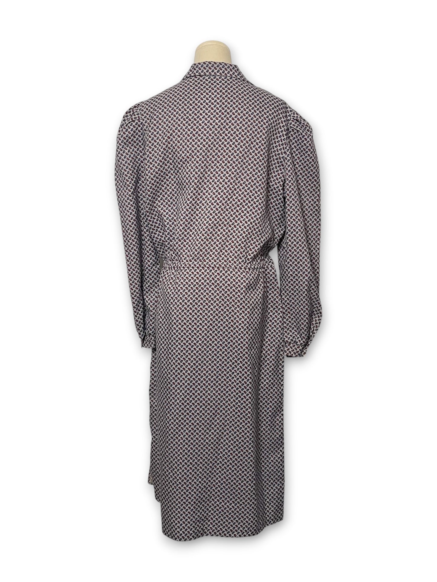 80’s Retro Paisley Shirt Dress (XL)