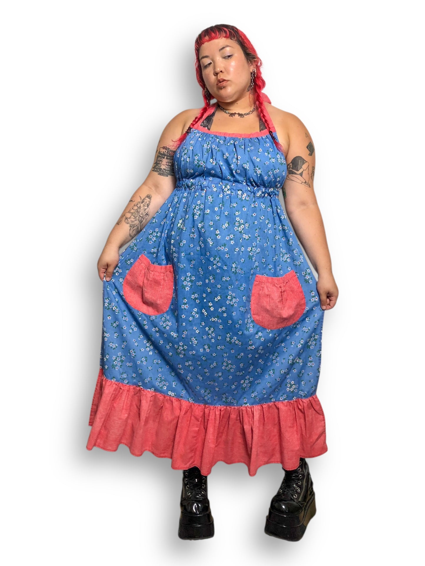 Handmade Floral Print Apron
