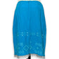 90’s/Y2K Turquoise Embroidered Skirt (S/M)
