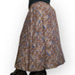 90’s Charter Club Brown Floral Patterned Maxi Skirt (3X)