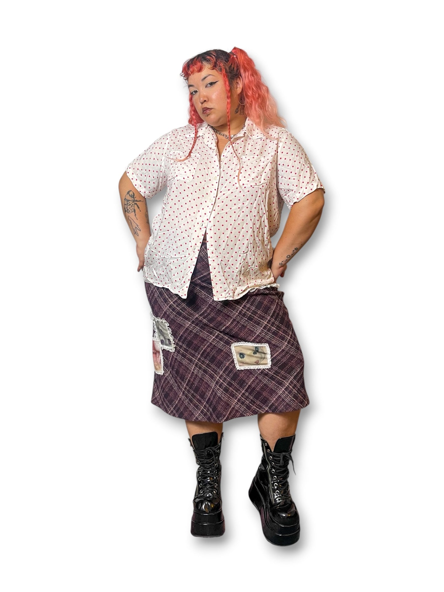 90’s/Y2K Polka Dot Blouse (3X)