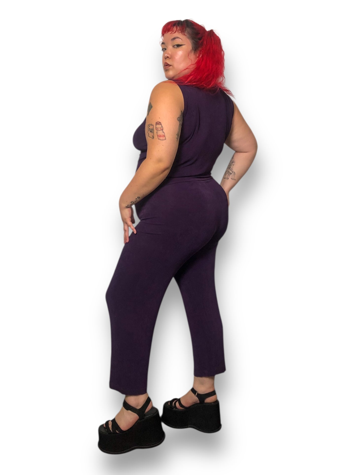 90’s Private Edition by Chico’s Plum Slinky 3-Piece Set (XL)
