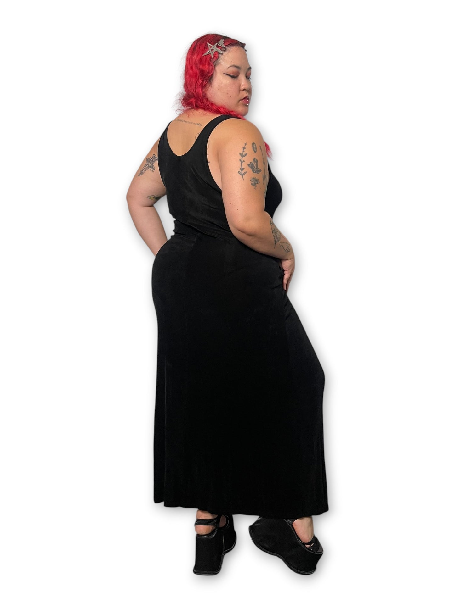 90’s Slinky Maxi Dress (XL/1X)