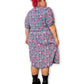 90’s Retro Floral Midi Dress (2X)