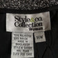 Y2K Style & Co Black and White Knit Dress Pants (2X)