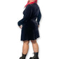 Y2K Black Velvet Long Sleeve Dress (XL/1X)