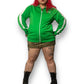 Y2K Puma Green Track Jacket (L/XL)