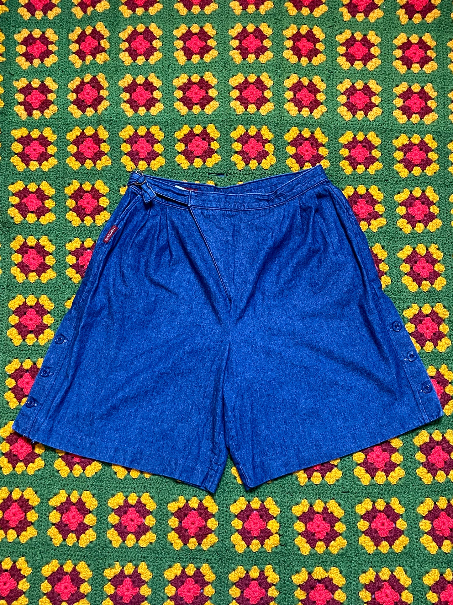 80’s/90’s Sasson Dark Wash Denim Shorts (L)