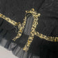Y2K Black Leopard Chemise (L)