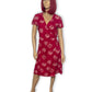 90’s Eddie Bauer Red Floral Wrap Dress (L/XL)