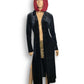 Y2K Be Smart Black Velvet Duster Cardigan (M)