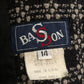80’s Basson Black and White Plaid Knit Blazer (XL/2X)