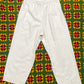 90’s Bogari Signature Cream Pleated Pants (XL)