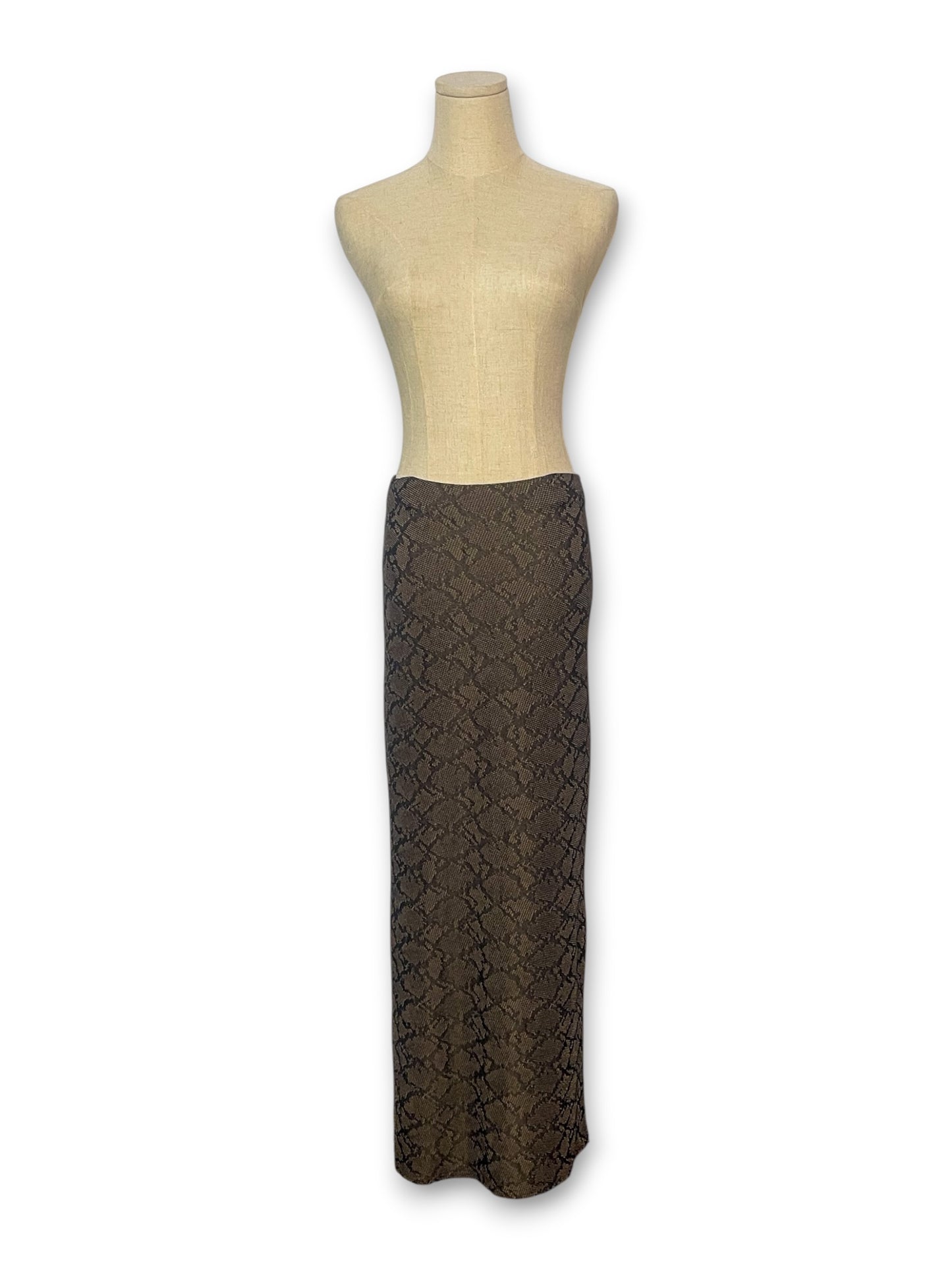90’s Snake Print Maxi Skirt (XS/S/M)
