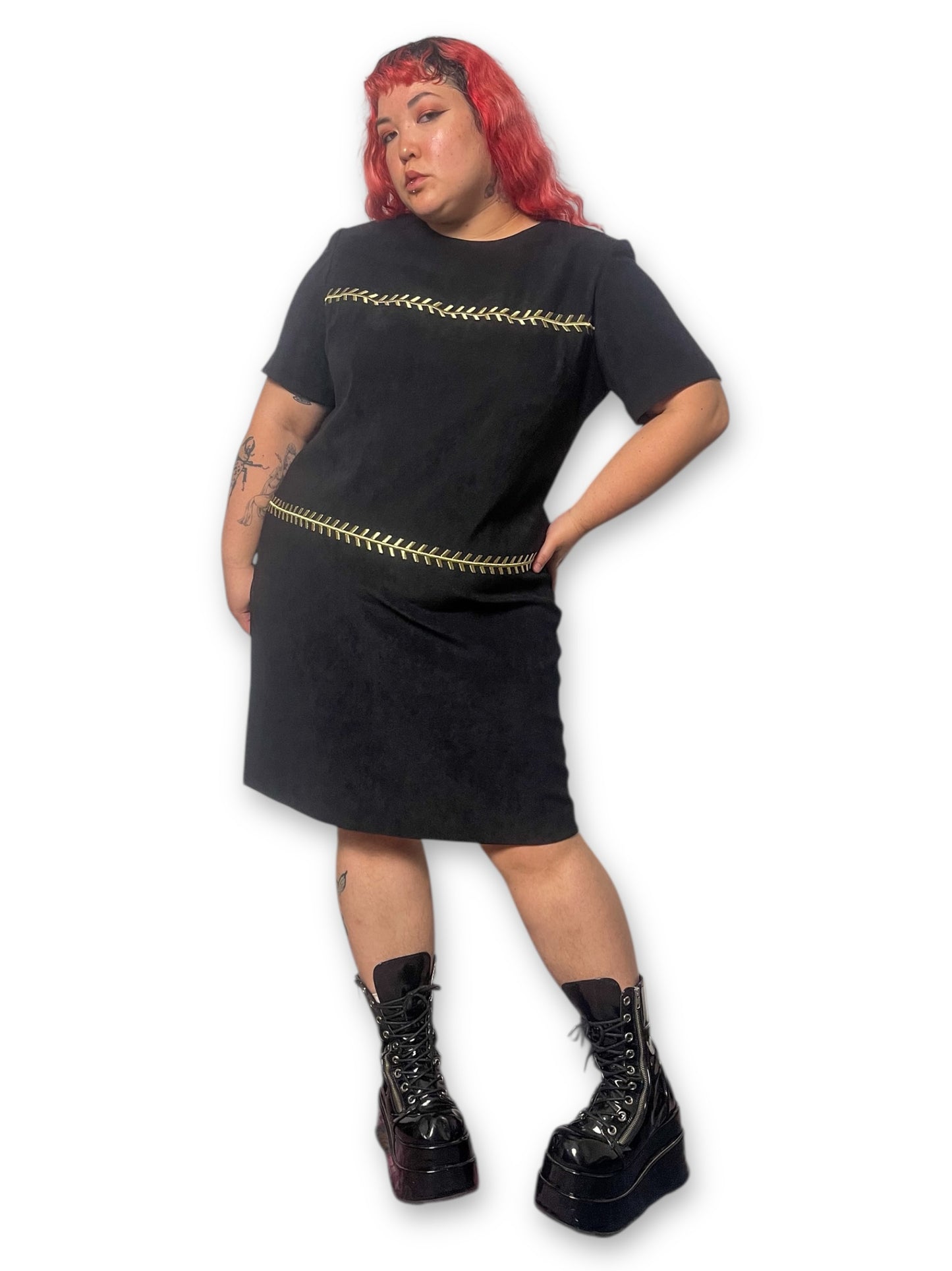 90’s/Y2K Embroidered Pencil Dress (2X)