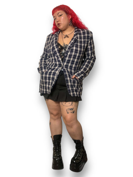 80’s Requirements Plaid Blazer (2X)