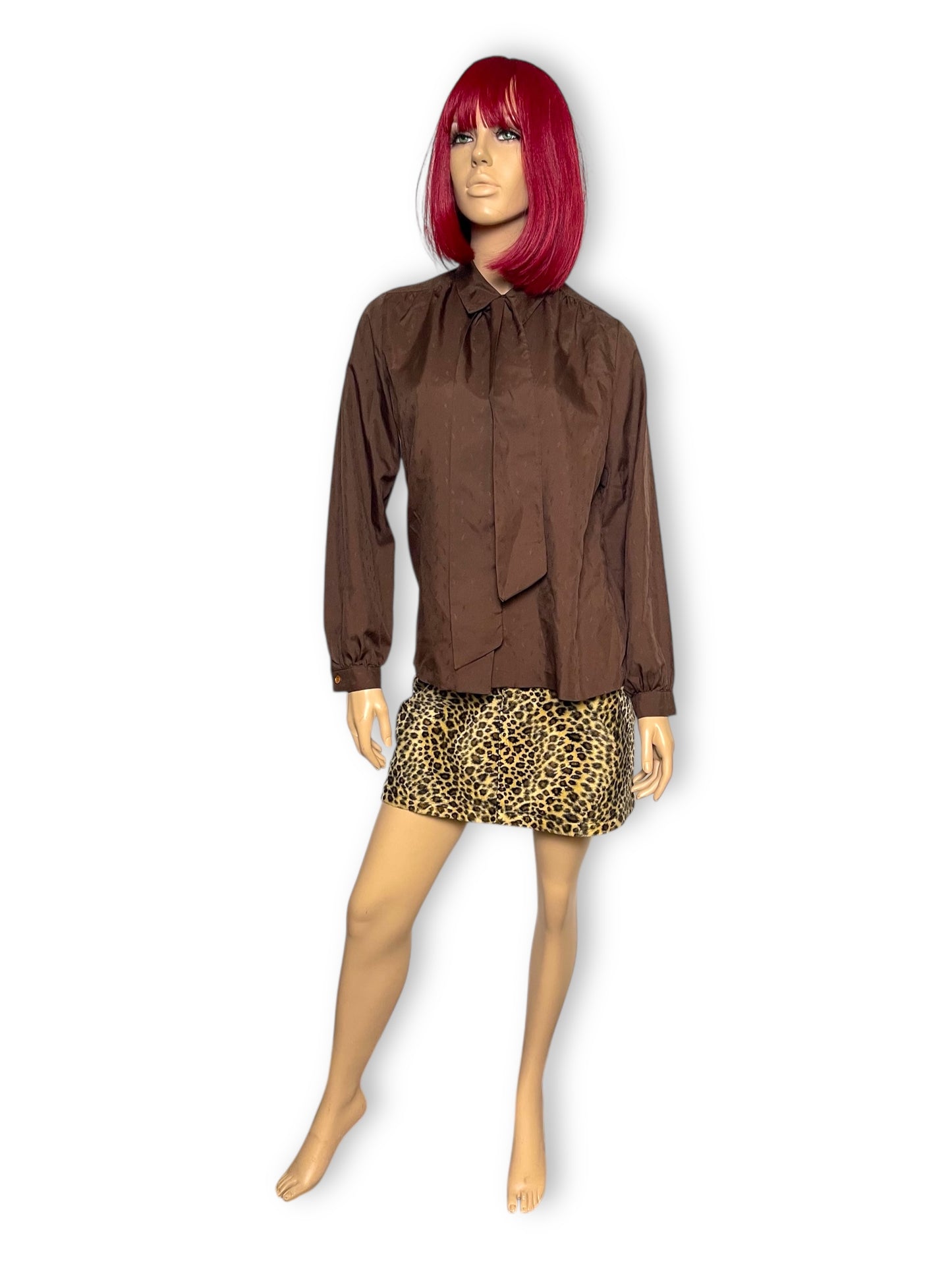 60’s/70’s Dana Point Brown Blouse (M/L)