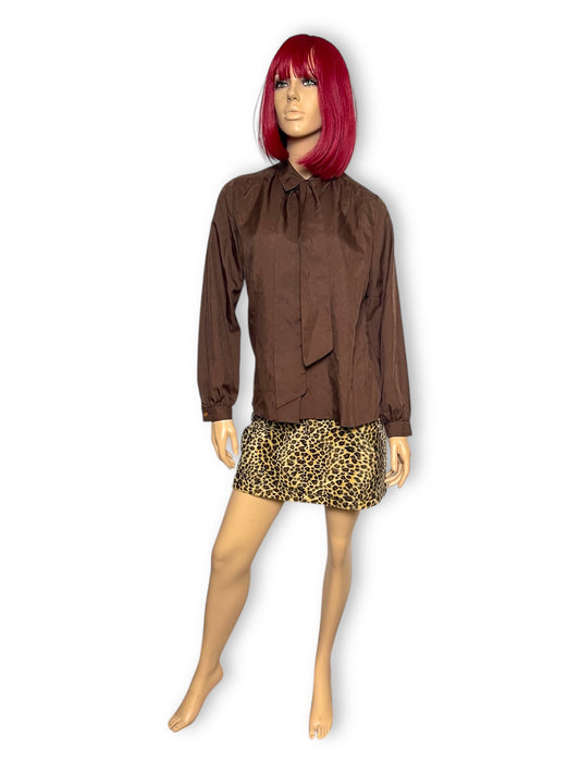 60’s/70’s Dana Point Brown Blouse (M/L)