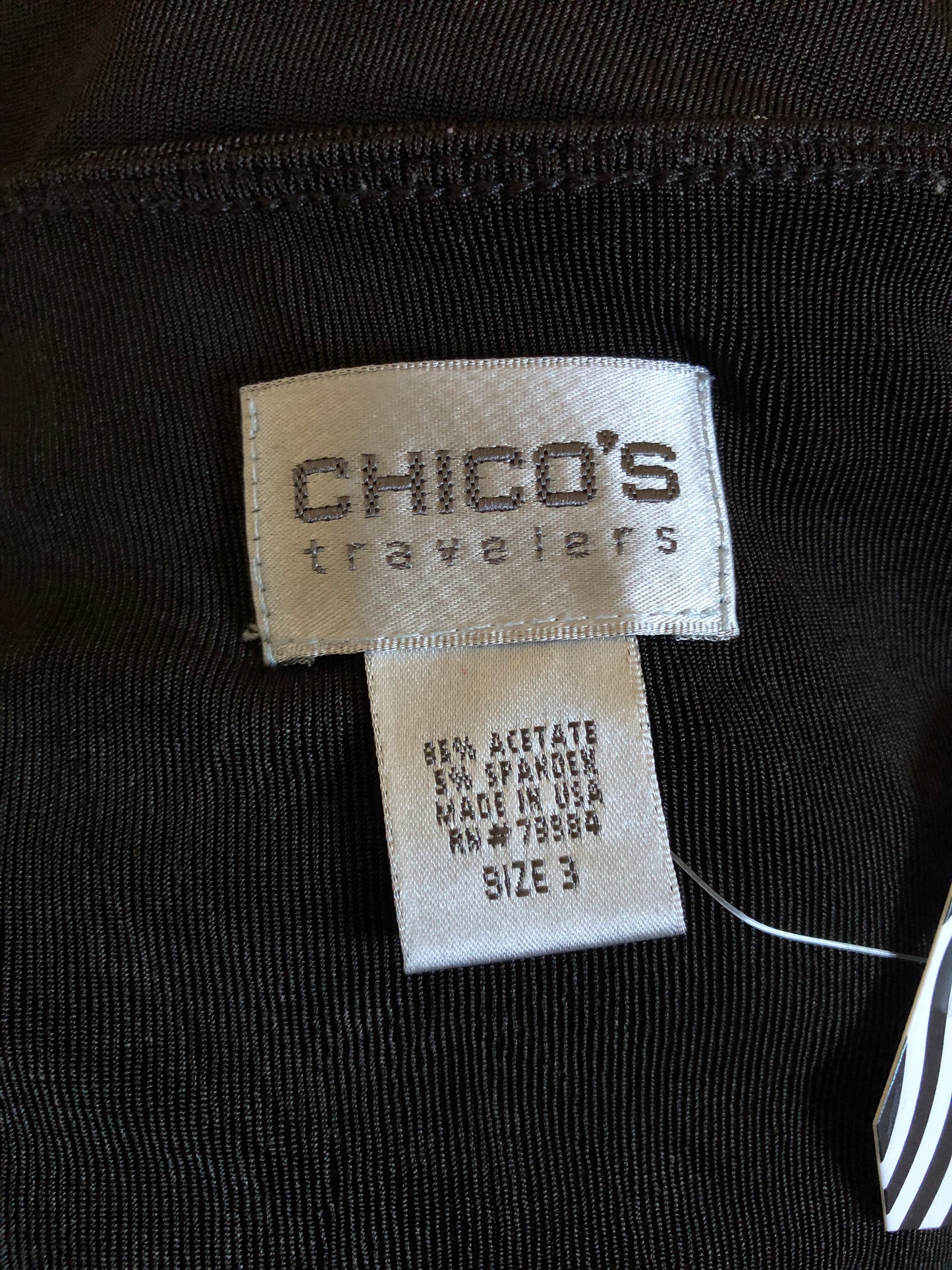 90’s Chico’s Travelers Black Polka Dot Tank Top (XL/2X)