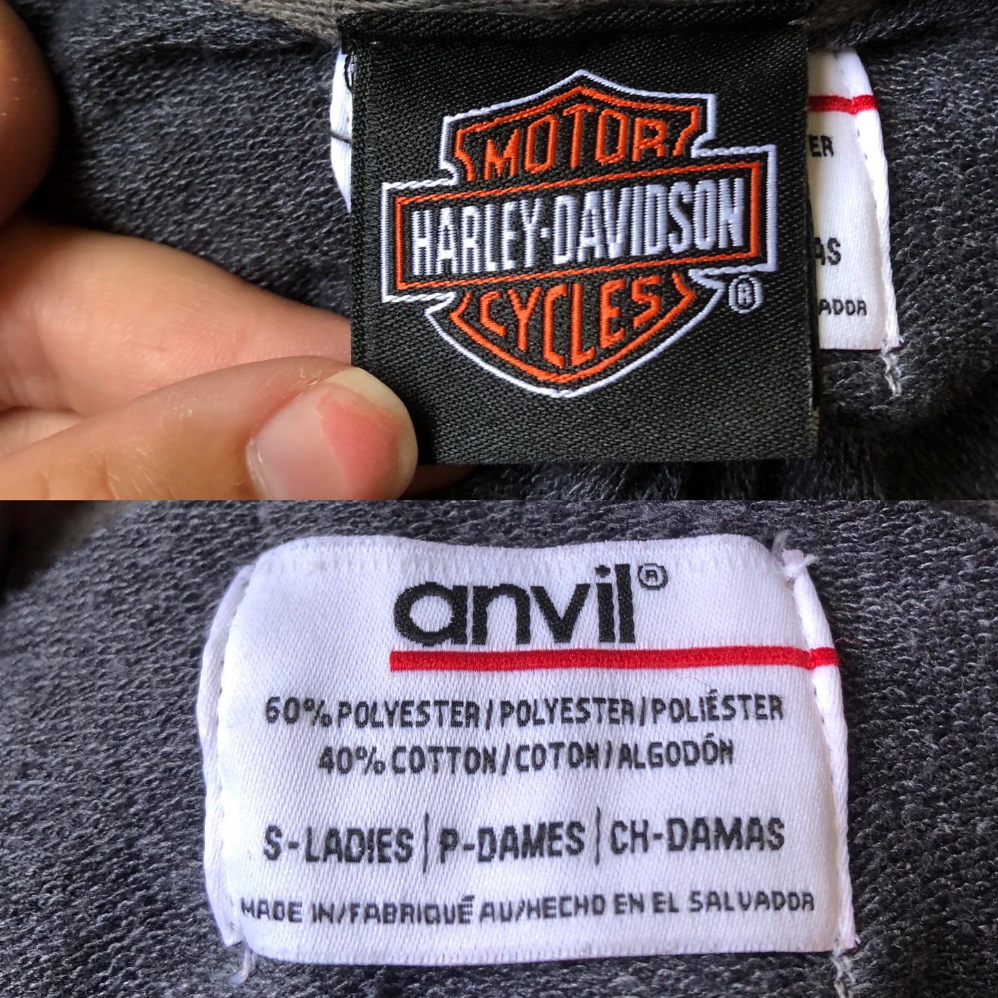 Harley Davidson Dark Gray Pullover Hoodie (S)