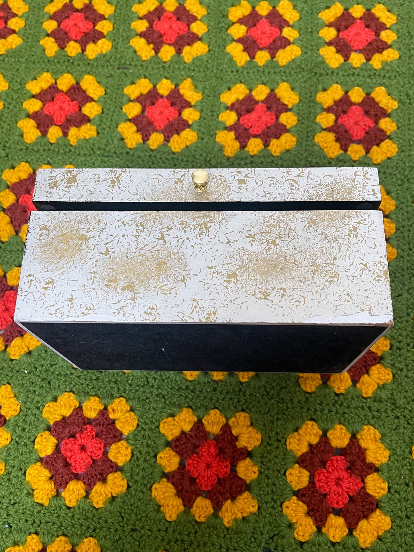 Vintage Asian Wooden Jewelry Box