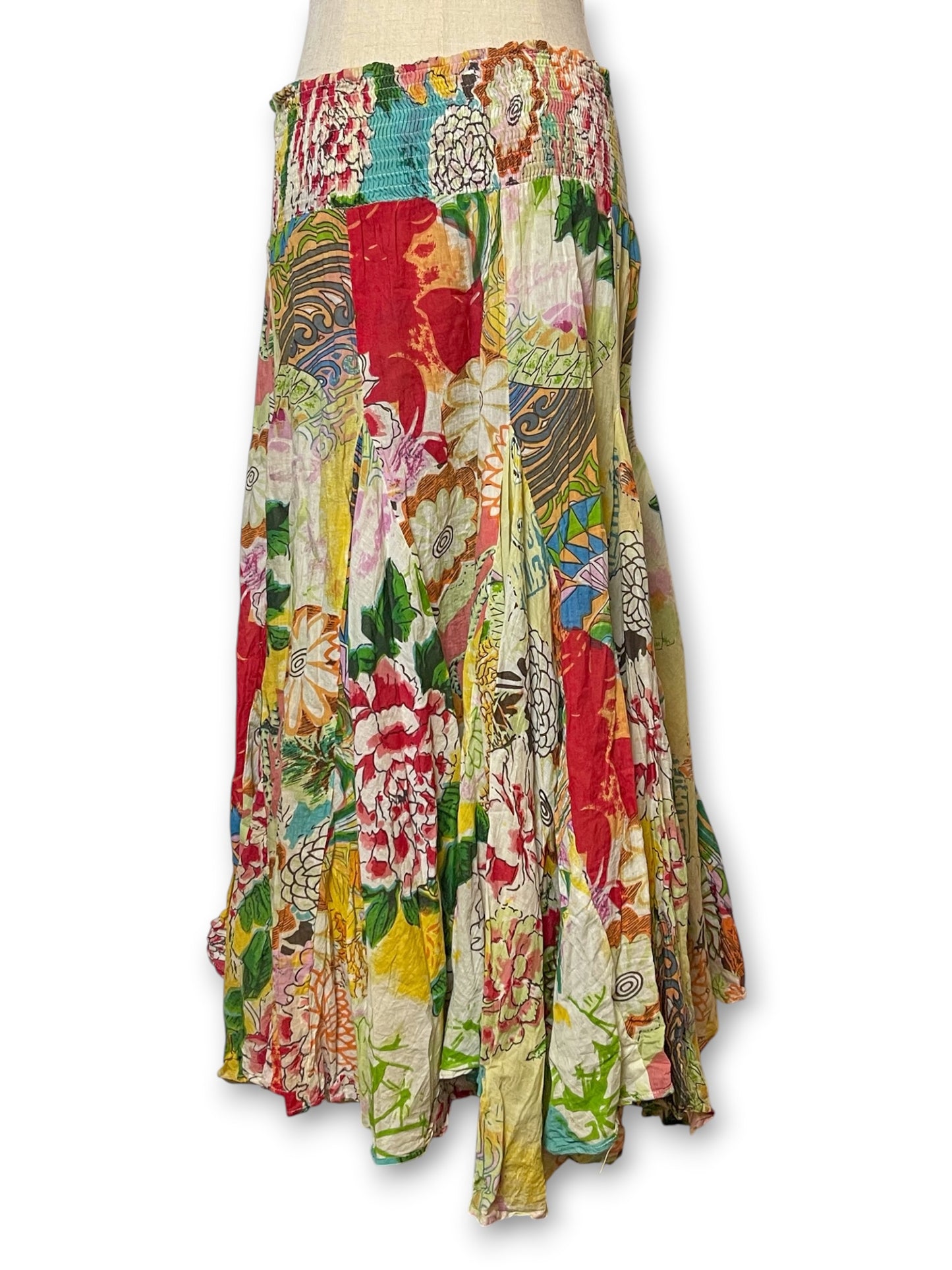 Y2K Boho Fairy Print Skirt (S/M/L)