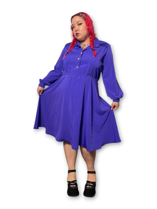 80’s Retro Shirt Dress (1X)