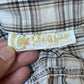 60’s/70’s Collegian of California Brown and White Plaid Blouse (M)