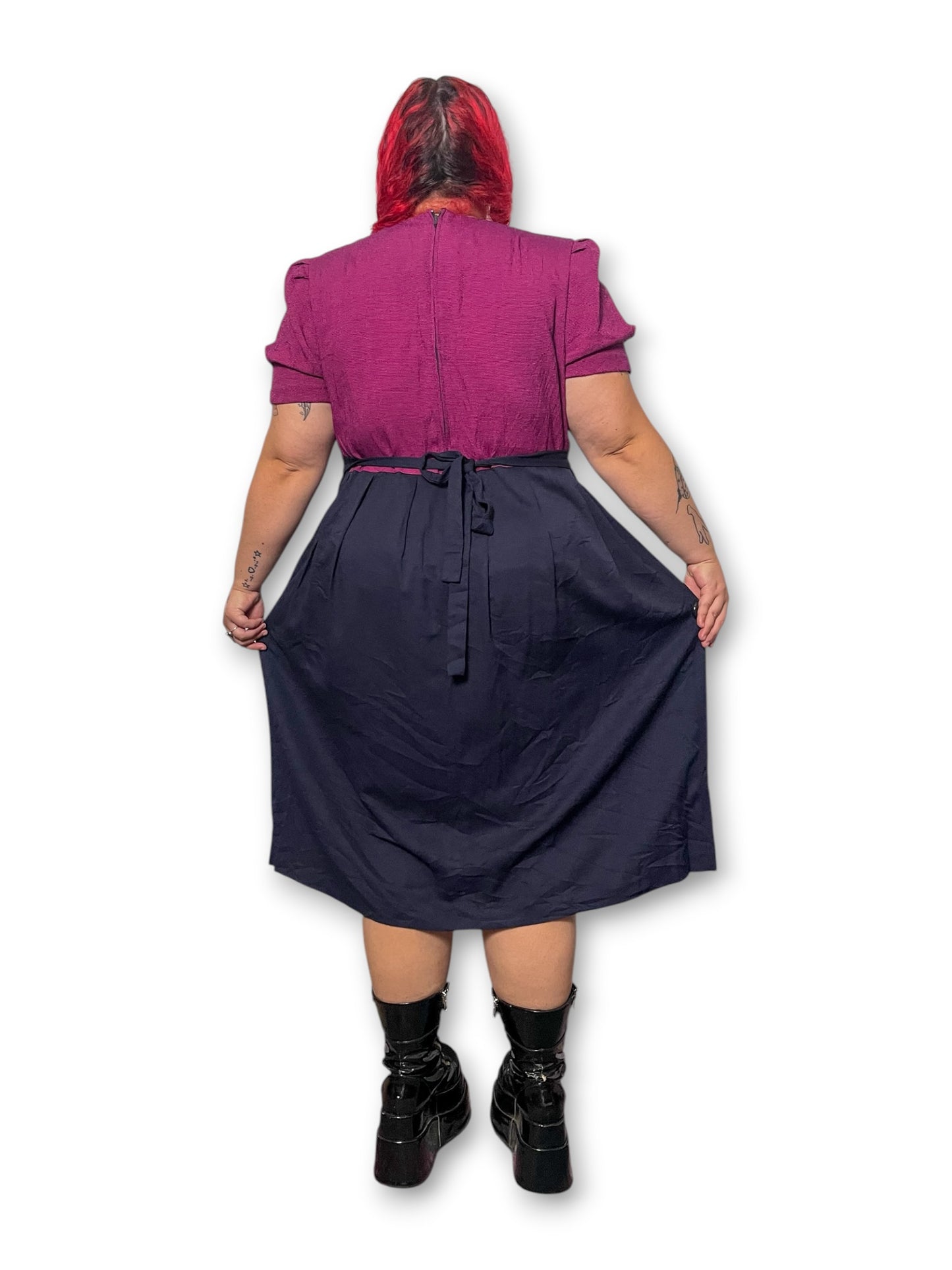 90’s Retro Grunge Midi Dress (2X)