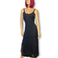 90’s/Y2K Black Mesh Layered Maxi Dress (L)