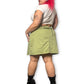 Y2K Light Green Mini Skirt (3X)