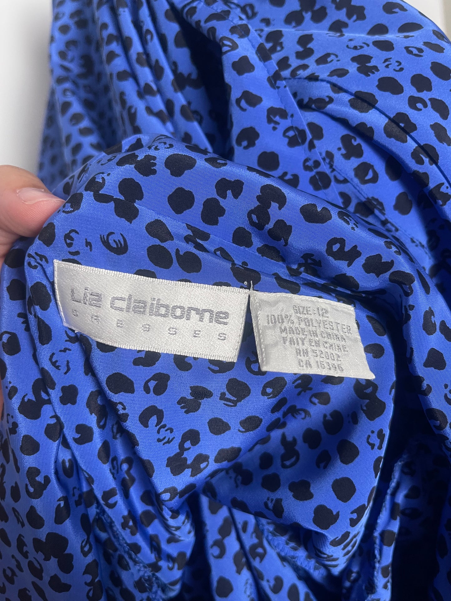 90’s Polka Dot Print Shirt Dress (M)