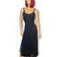 90’s/Y2K Black Mesh Layered Maxi Dress (L)
