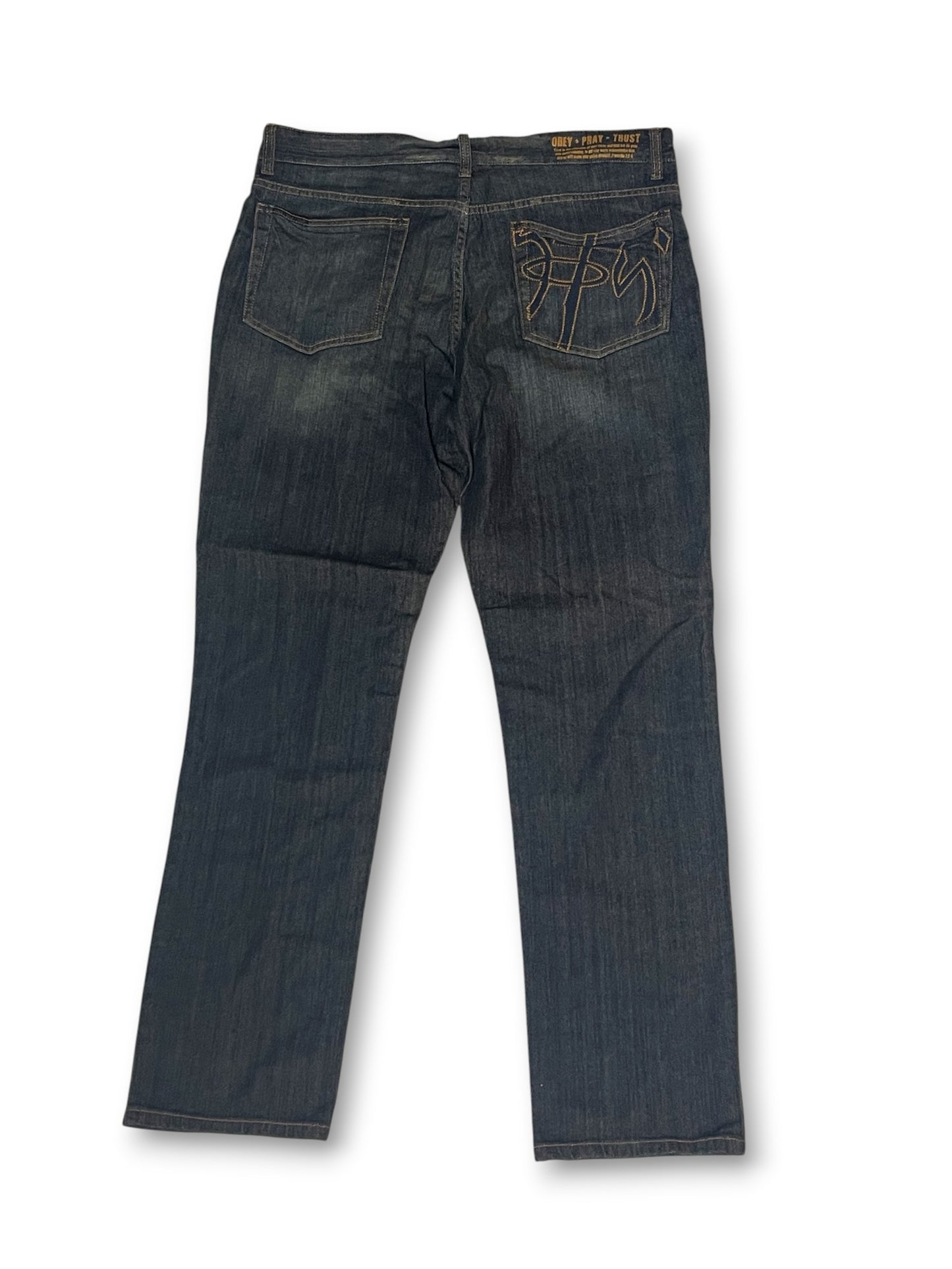 Deadstock Y2K Dark Wash Denim Jeans (XL)