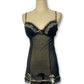 Y2K Black Leopard Chemise (L)