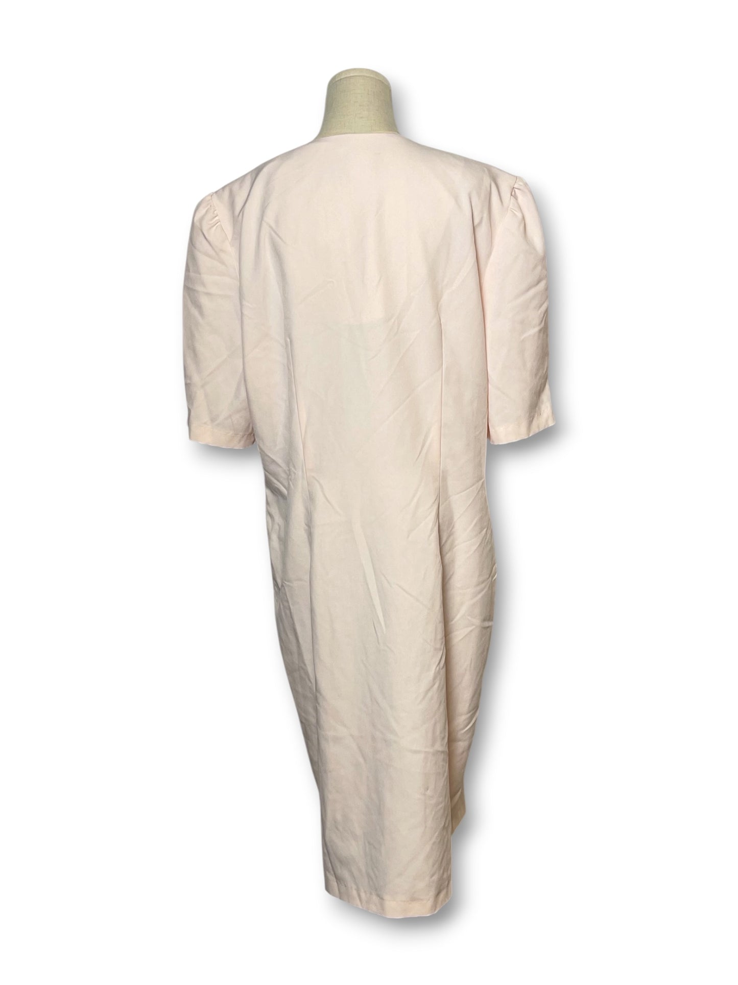 80’s Baby Pink Retro Shift Dress (1X)