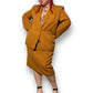 80’s Requirements Copper Brown Skirt Suit (2X/3X)