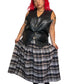 90’s Rebel Ryder Black Patchwork Leather Vest (2X/3X)