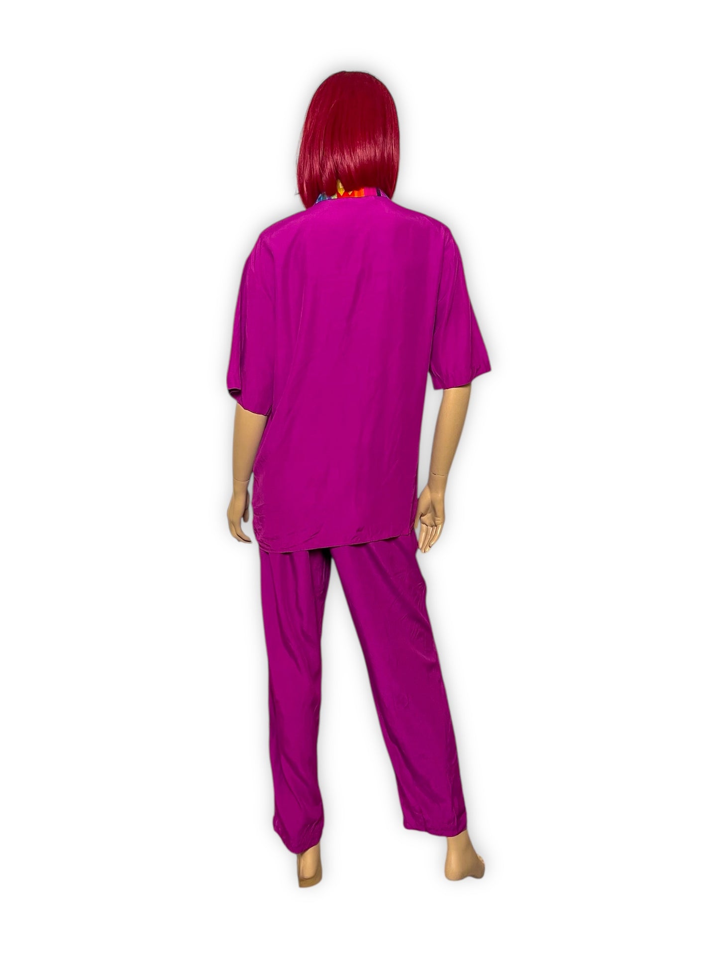 80’s Ms. Interpret Fuschia Retro 2-Piece Set (M/L)