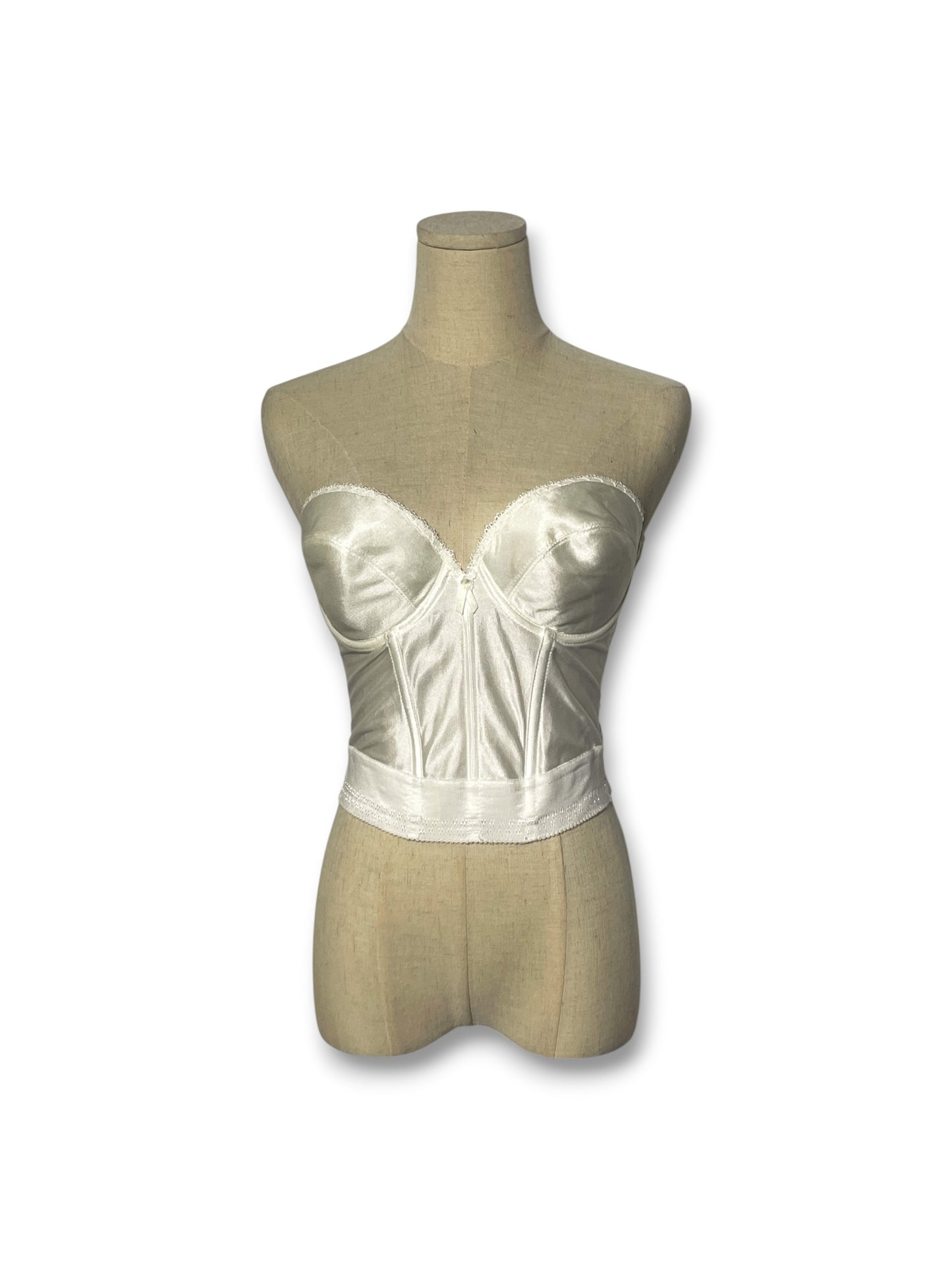 80’s White Corset Bustier Top (36C)