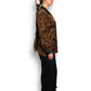 80’s/90’s Lizsport Black and Brown Paisley Velour Shirt (M/L)