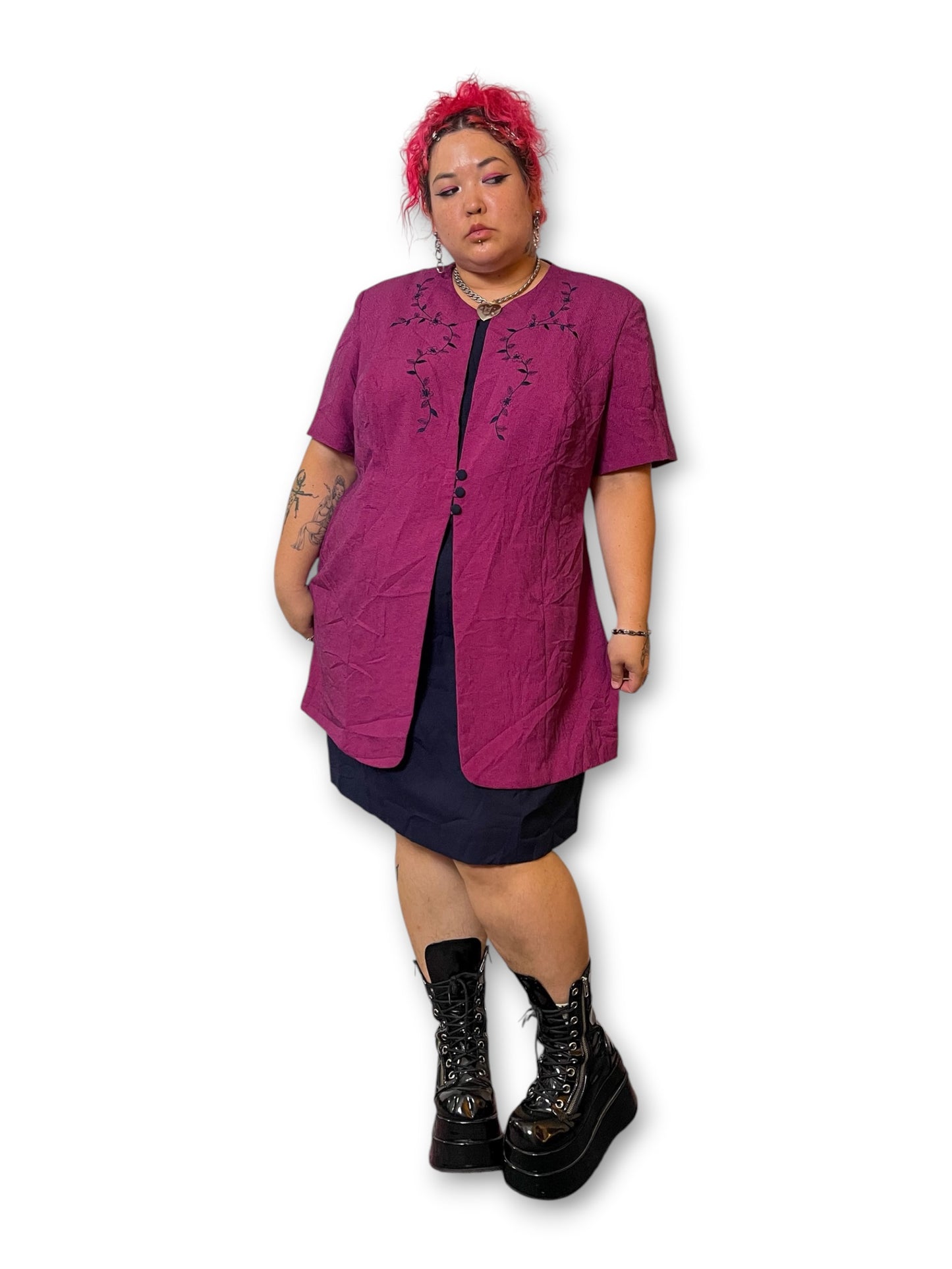 90’s Retro Grunge Pencil Dress (3X)