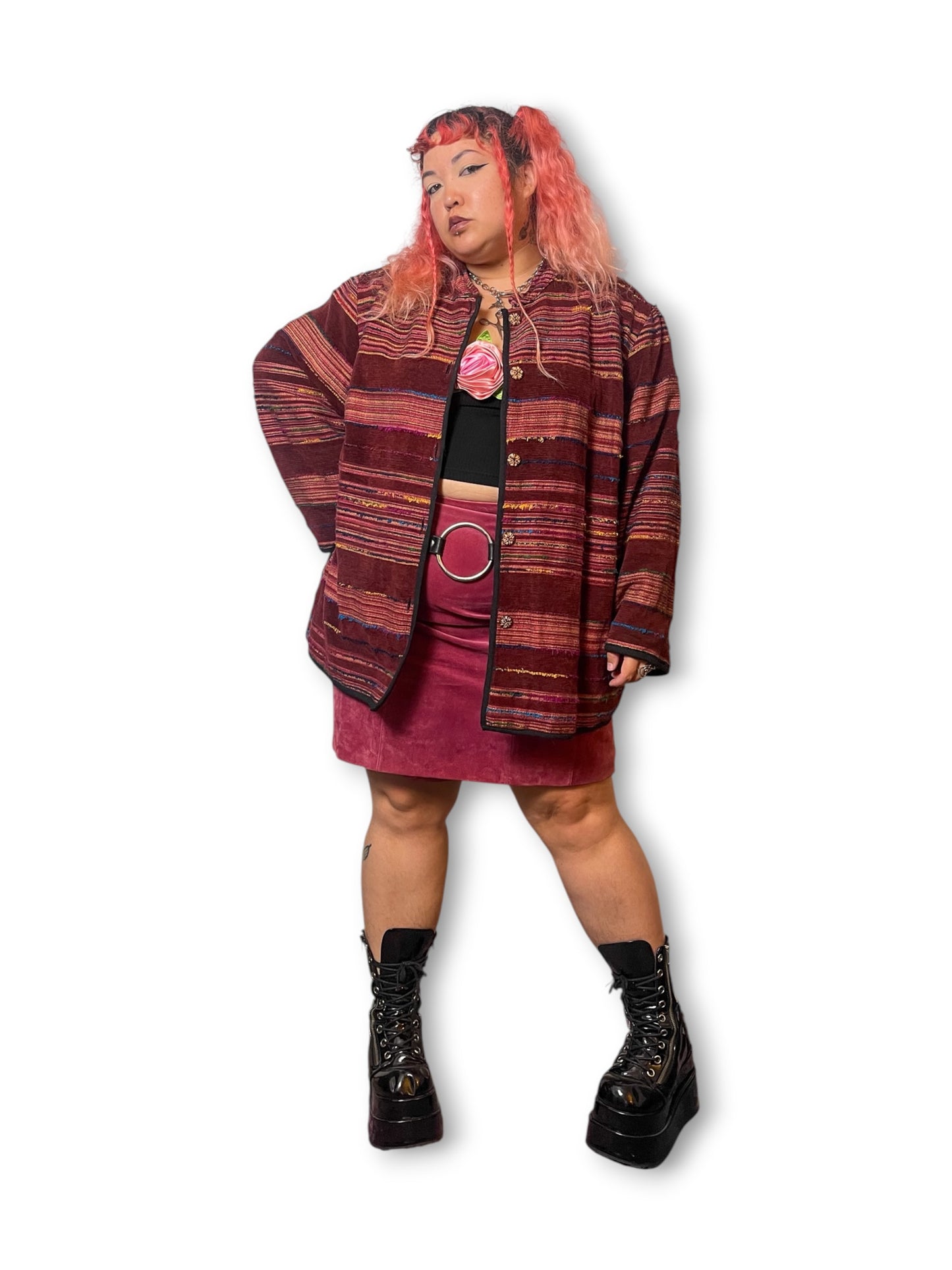 90’s/Y2K Boho Tapestry Jacket (4X)