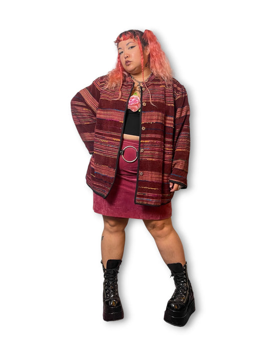 90’s/Y2K Boho Tapestry Jacket (4X)