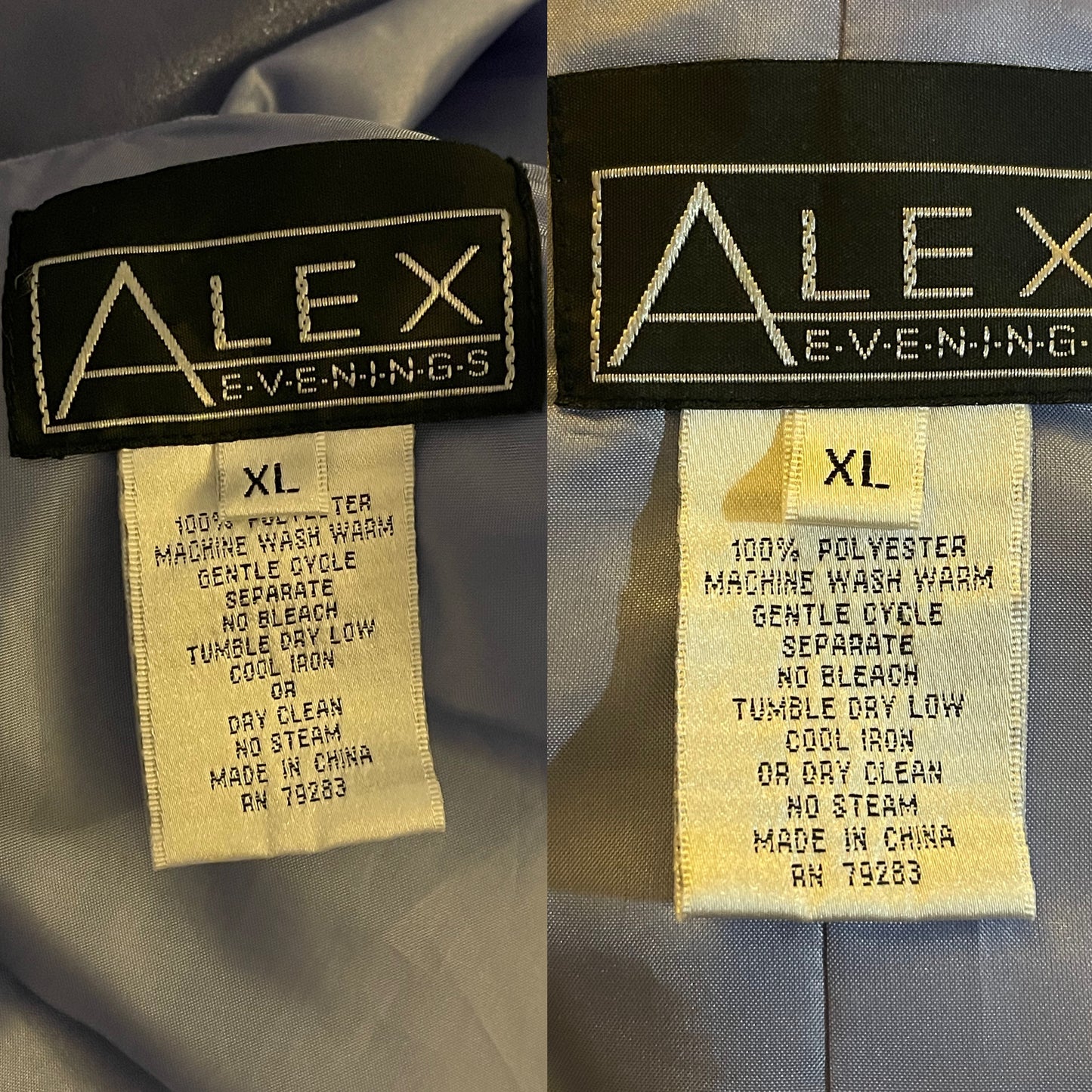 90’s Alex Evenings Lavender Organza 2-Piece Set (XL)